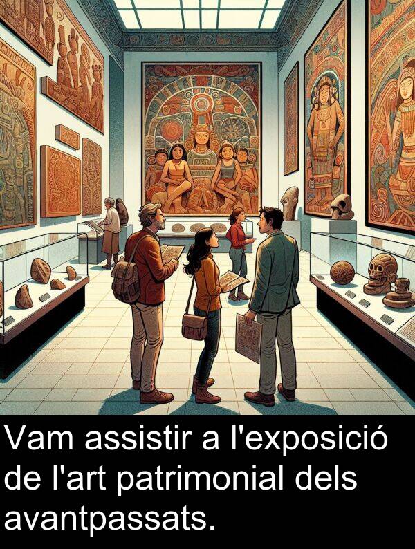 patrimonial: Vam assistir a l'exposició de l'art patrimonial dels avantpassats.