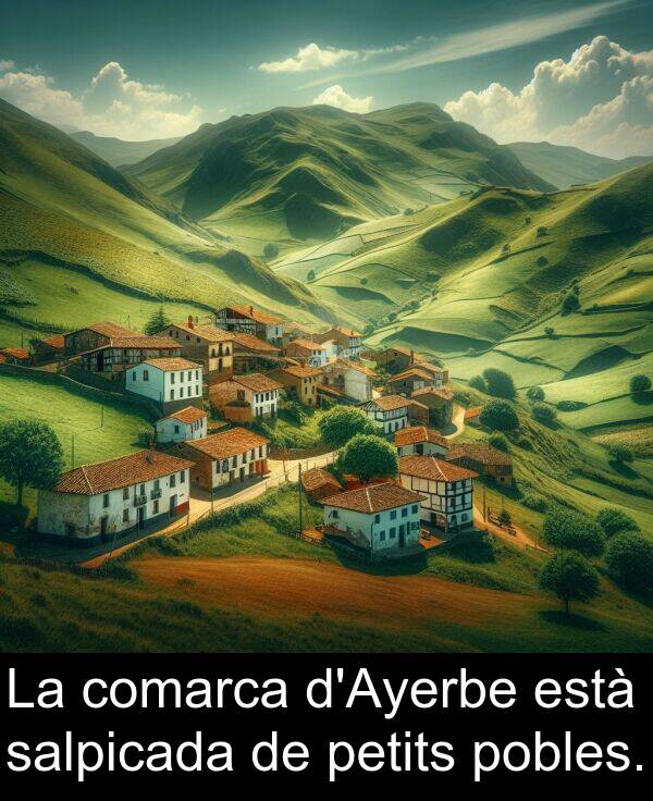 està: La comarca d'Ayerbe està salpicada de petits pobles.