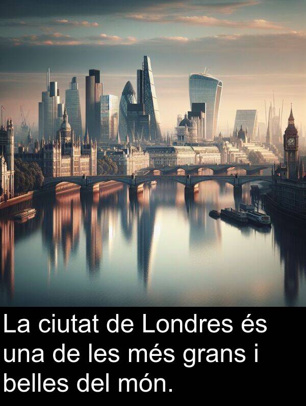 belles: La ciutat de Londres és una de les més grans i belles del món.