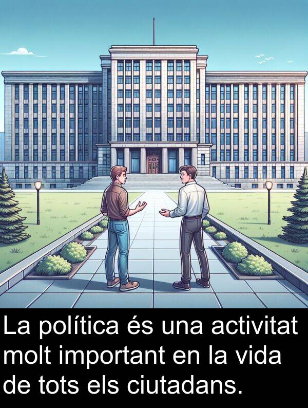 política: La política és una activitat molt important en la vida de tots els ciutadans.