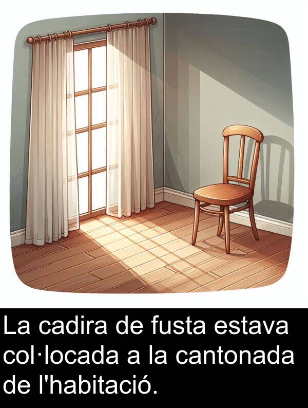 cantonada: La cadira de fusta estava col·locada a la cantonada de l'habitació.