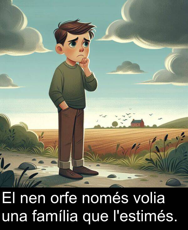 nen: El nen orfe només volia una família que l'estimés.