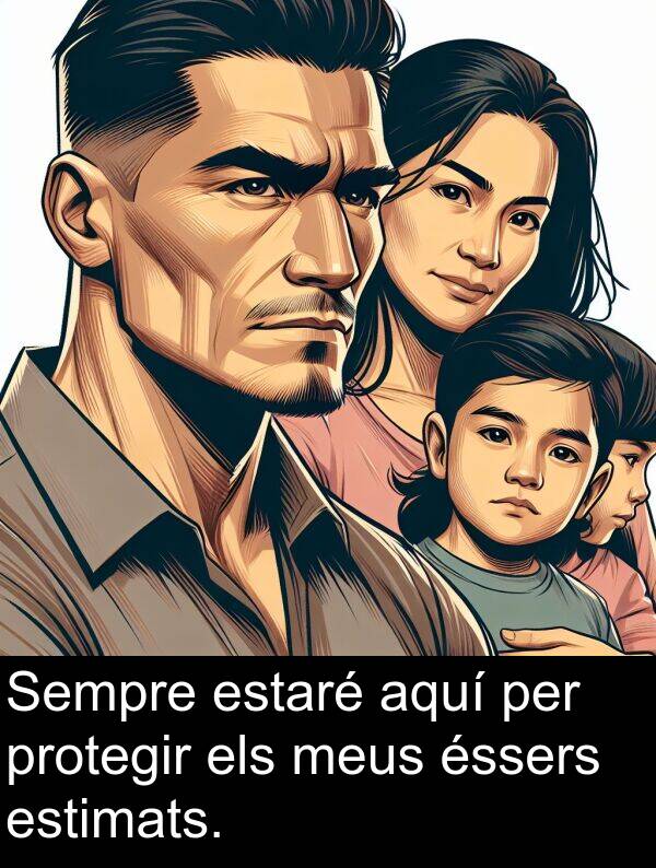 éssers: Sempre estaré aquí per protegir els meus éssers estimats.