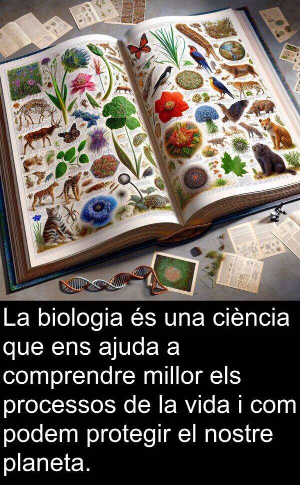 biologia: La biologia és una ciència que ens ajuda a comprendre millor els processos de la vida i com podem protegir el nostre planeta.