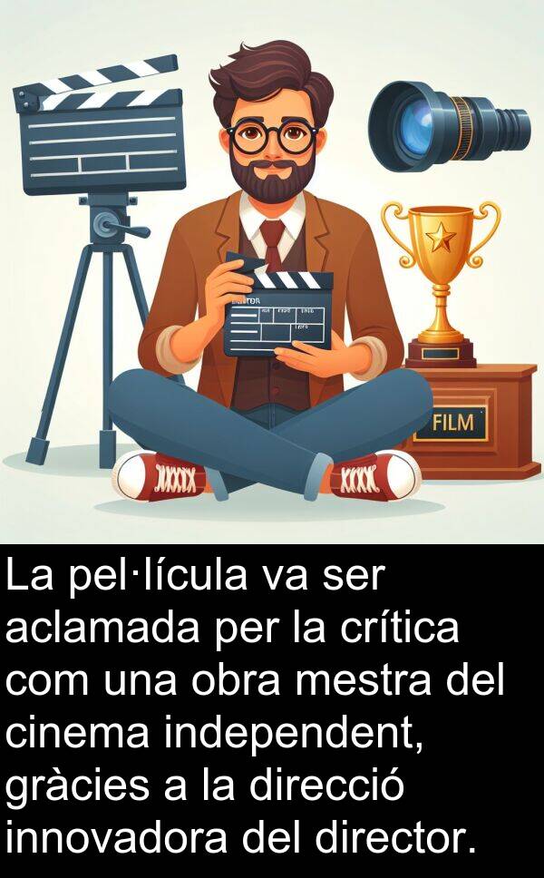 crítica: La pel·lícula va ser aclamada per la crítica com una obra mestra del cinema independent, gràcies a la direcció innovadora del director.