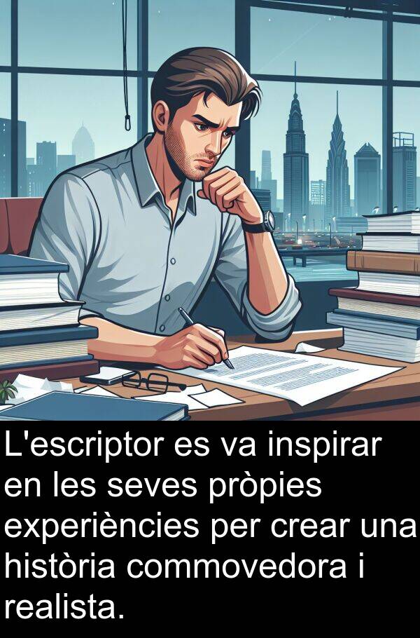 realista: L'escriptor es va inspirar en les seves pròpies experiències per crear una història commovedora i realista.