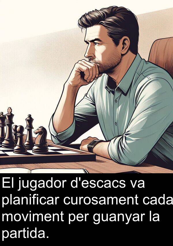jugador: El jugador d'escacs va planificar curosament cada moviment per guanyar la partida.