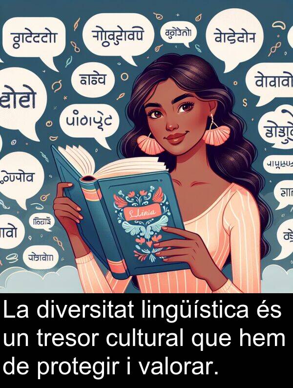 cultural: La diversitat lingüística és un tresor cultural que hem de protegir i valorar.
