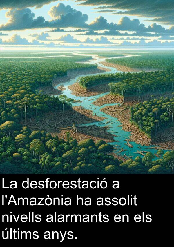 nivells: La desforestació a l'Amazònia ha assolit nivells alarmants en els últims anys.