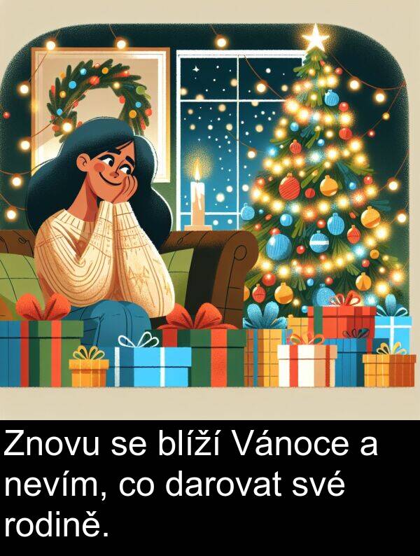darovat: Znovu se blíží Vánoce a nevím, co darovat své rodině.