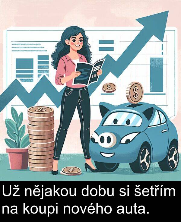 šetřím: Už nějakou dobu si šetřím na koupi nového auta.
