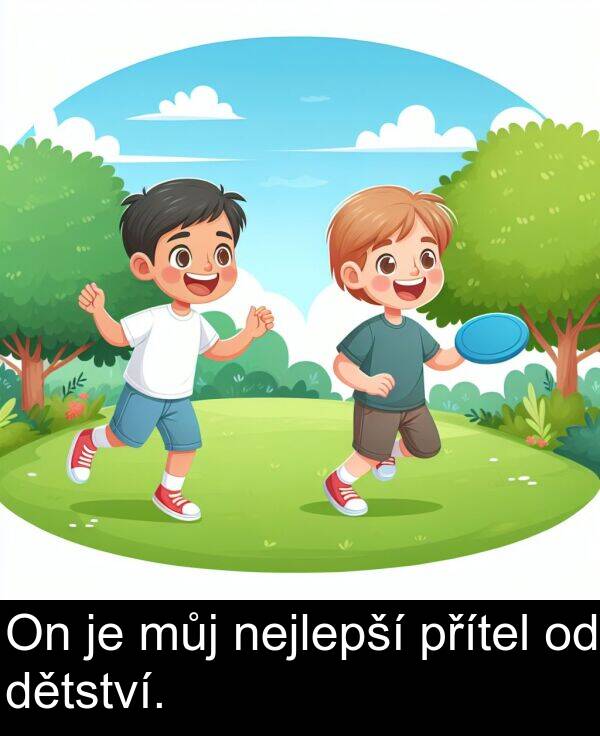 nejlepší: On je můj nejlepší přítel od dětství.