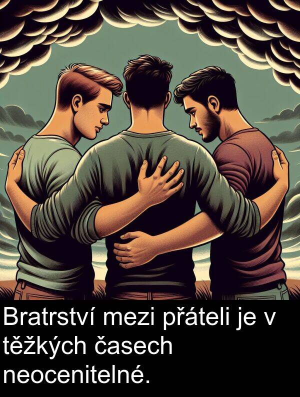 neocenitelné: Bratrství mezi přáteli je v těžkých časech neocenitelné.
