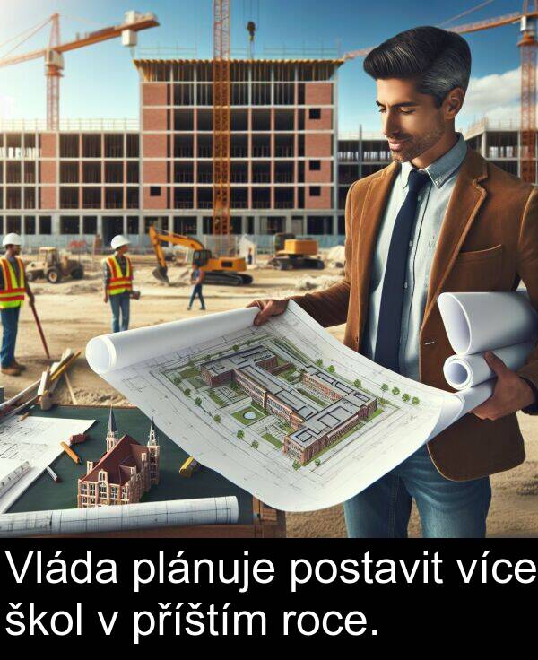 škol: Vláda plánuje postavit více škol v příštím roce.