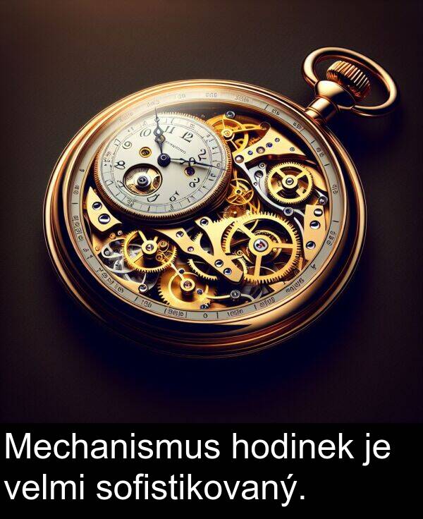 sofistikovaný: Mechanismus hodinek je velmi sofistikovaný.