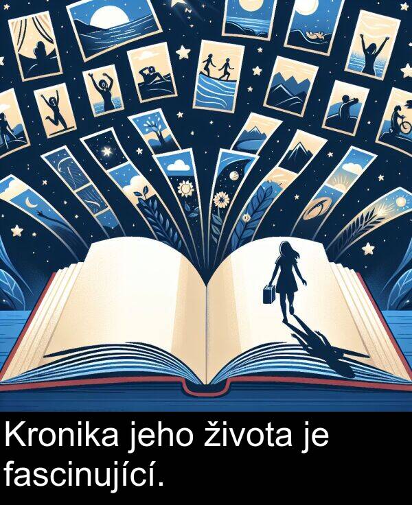života: Kronika jeho života je fascinující.