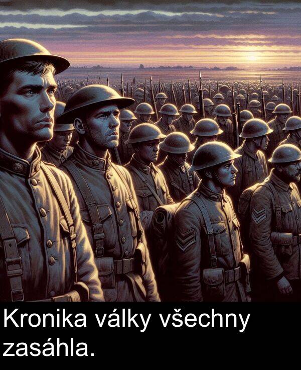 války: Kronika války všechny zasáhla.