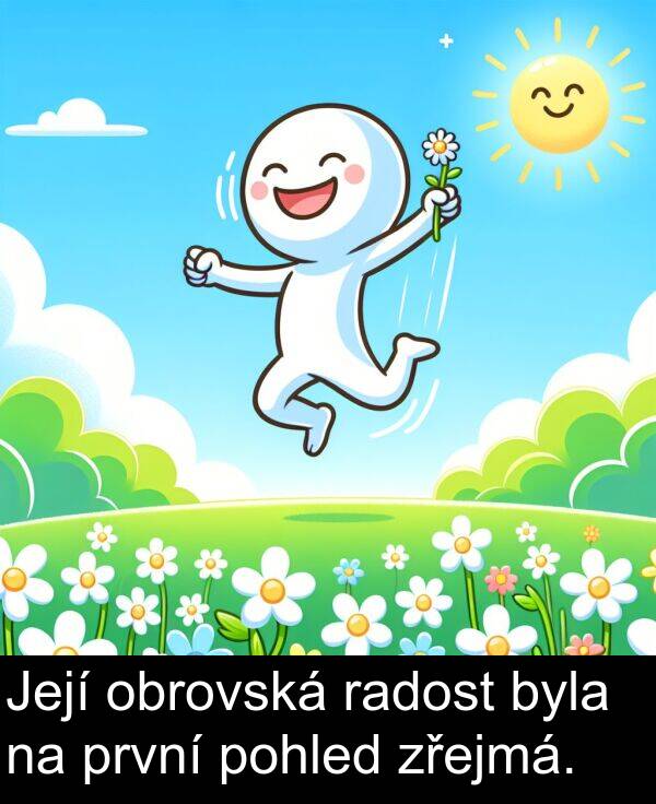 radost: Její obrovská radost byla na první pohled zřejmá.