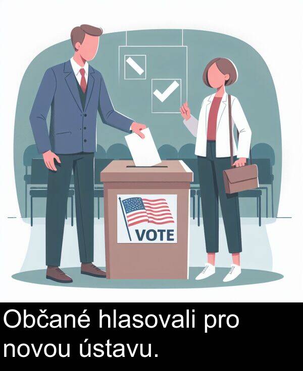 pro: Občané hlasovali pro novou ústavu.