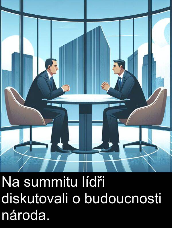 summitu: Na summitu lídři diskutovali o budoucnosti národa.
