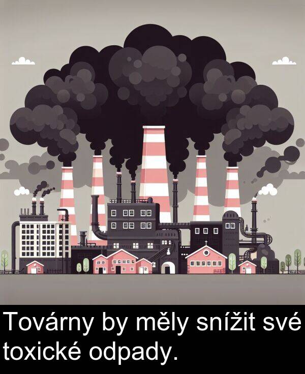 své: Továrny by měly snížit své toxické odpady.