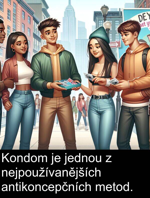 antikoncepčních: Kondom je jednou z nejpoužívanějších antikoncepčních metod.