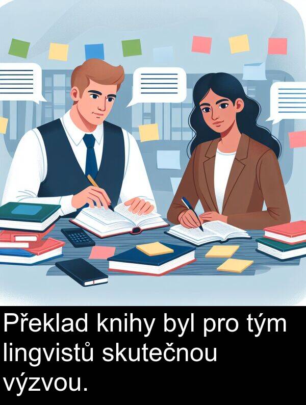 tým: Překlad knihy byl pro tým lingvistů skutečnou výzvou.