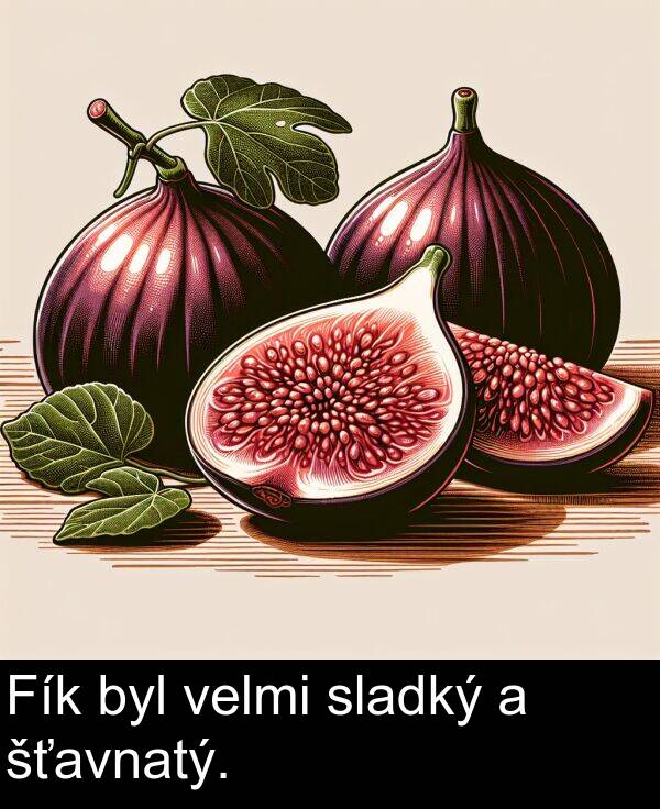 byl: Fík byl velmi sladký a šťavnatý.