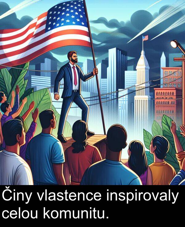 celou: Činy vlastence inspirovaly celou komunitu.