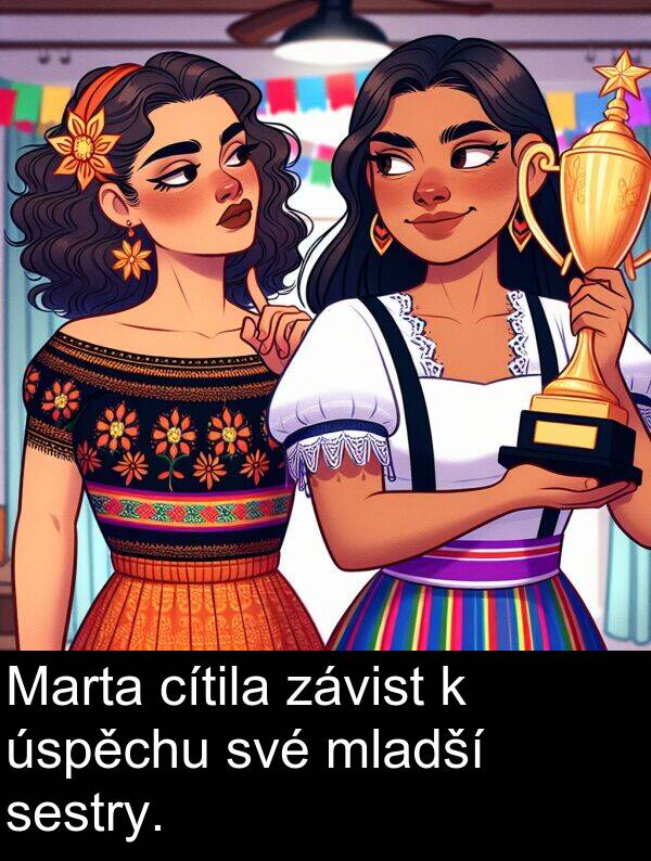 cítila: Marta cítila závist k úspěchu své mladší sestry.