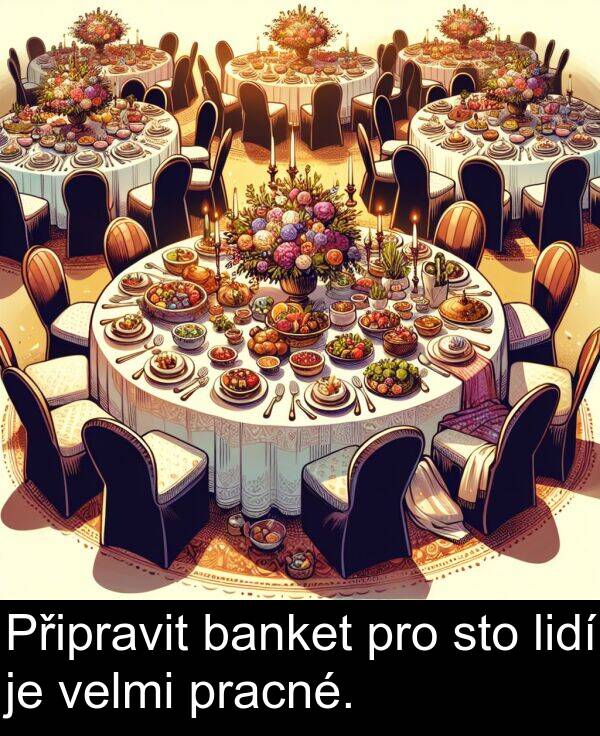 sto: Připravit banket pro sto lidí je velmi pracné.