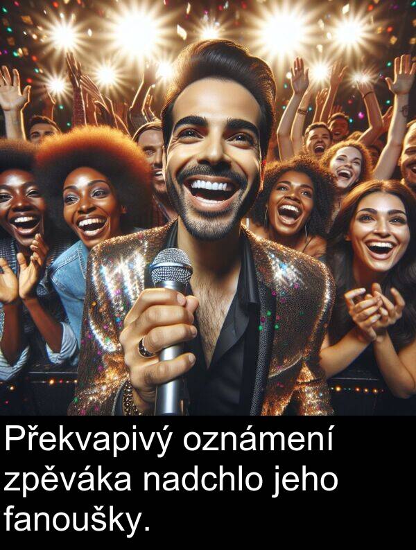 nadchlo: Překvapivý oznámení zpěváka nadchlo jeho fanoušky.