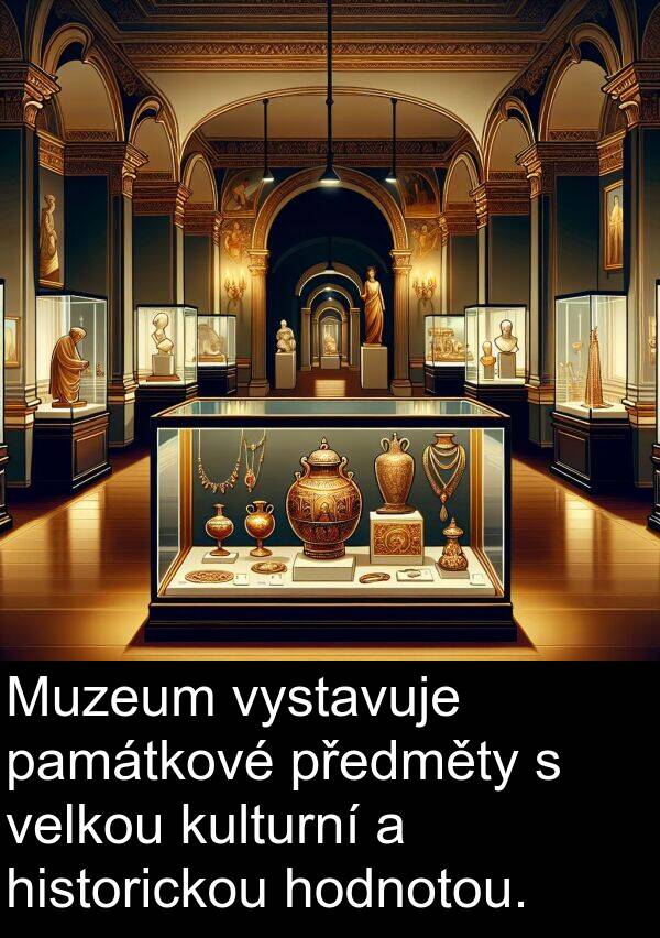 historickou: Muzeum vystavuje památkové předměty s velkou kulturní a historickou hodnotou.