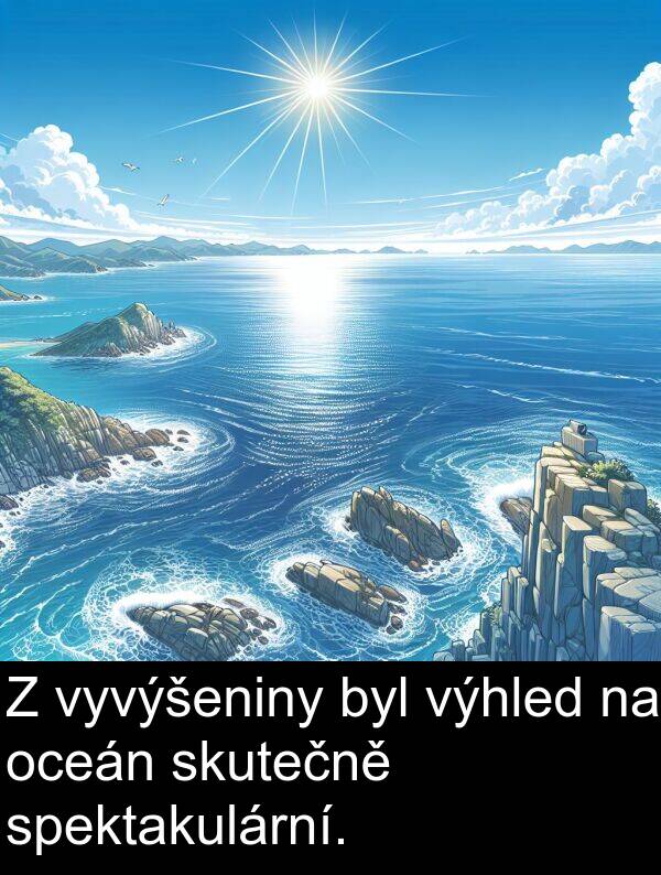 vyvýšeniny: Z vyvýšeniny byl výhled na oceán skutečně spektakulární.