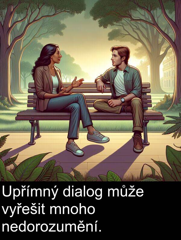 dialog: Upřímný dialog může vyřešit mnoho nedorozumění.