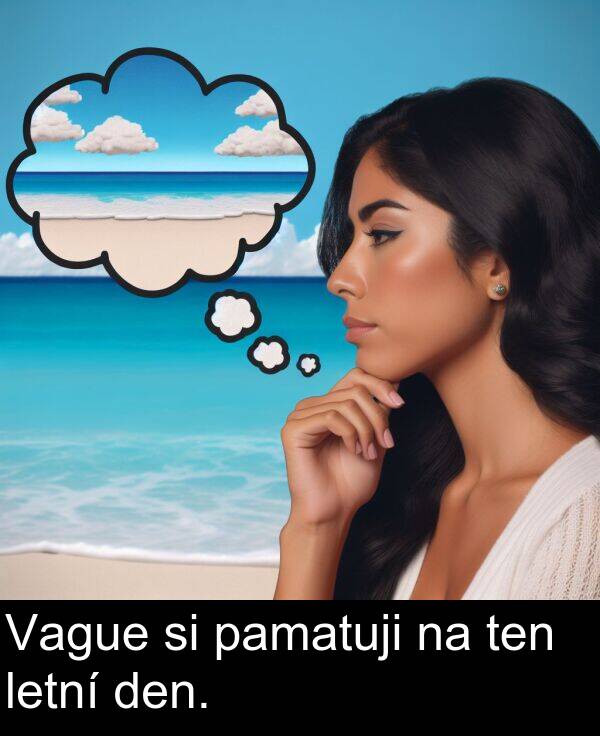 pamatuji: Vague si pamatuji na ten letní den.