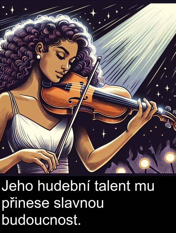 talent: Jeho hudební talent mu přinese slavnou budoucnost.
