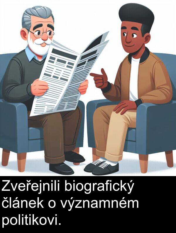 politikovi: Zveřejnili biografický článek o významném politikovi.