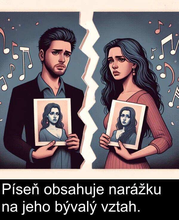 bývalý: Píseň obsahuje narážku na jeho bývalý vztah.