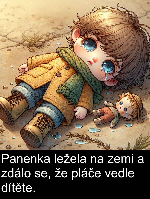se: Panenka ležela na zemi a zdálo se, že pláče vedle dítěte.