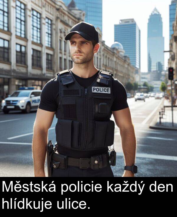 policie: Městská policie každý den hlídkuje ulice.