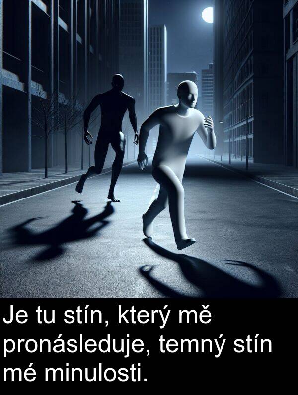 stín: Je tu stín, který mě pronásleduje, temný stín mé minulosti.