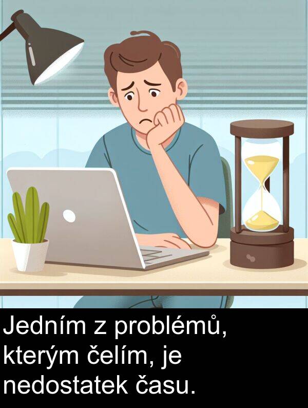 času: Jedním z problémů, kterým čelím, je nedostatek času.