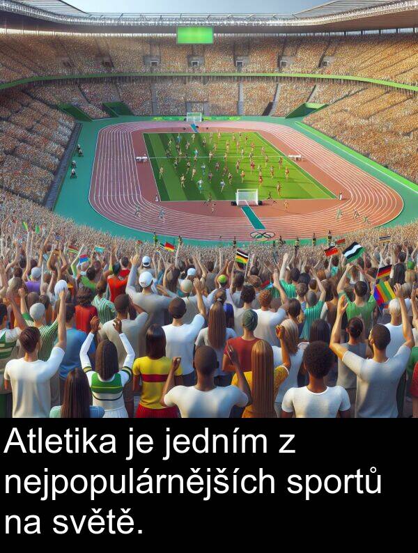 nejpopulárnějších: Atletika je jedním z nejpopulárnějších sportů na světě.
