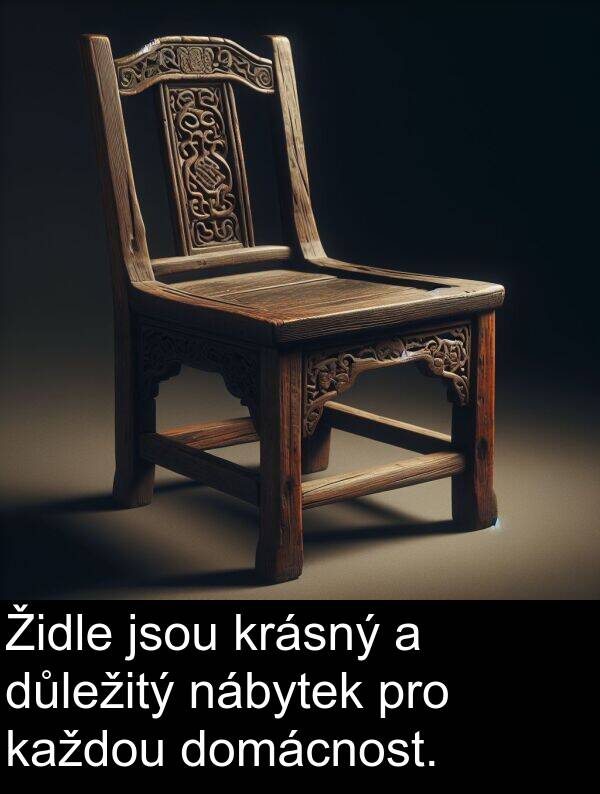 nábytek: Židle jsou krásný a důležitý nábytek pro každou domácnost.