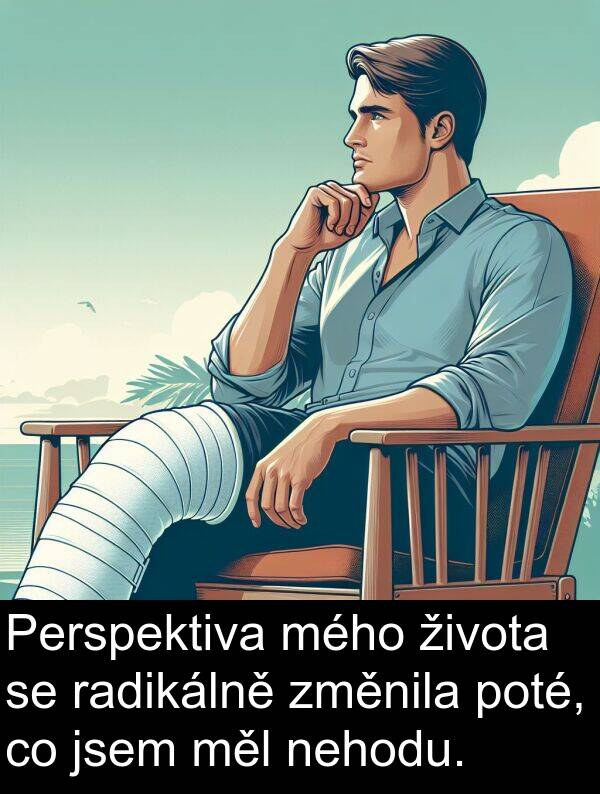 radikálně: Perspektiva mého života se radikálně změnila poté, co jsem měl nehodu.