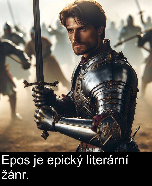 žánr: Epos je epický literární žánr.