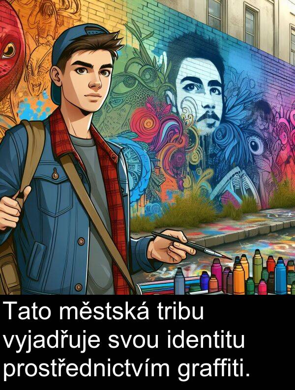 graffiti: Tato městská tribu vyjadřuje svou identitu prostřednictvím graffiti.