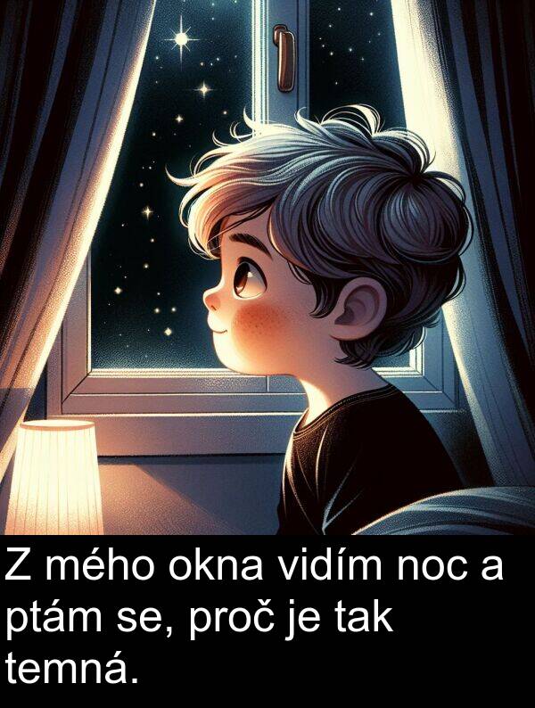 se: Z mého okna vidím noc a ptám se, proč je tak temná.