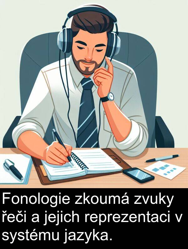řeči: Fonologie zkoumá zvuky řeči a jejich reprezentaci v systému jazyka.